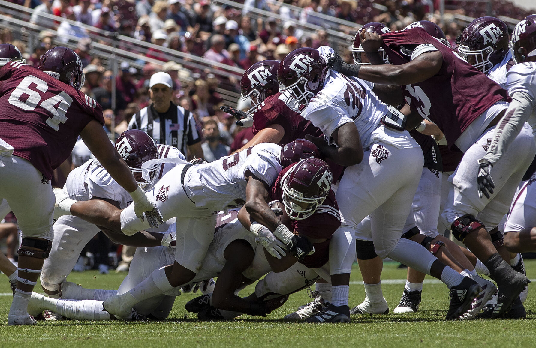 Maroon & White